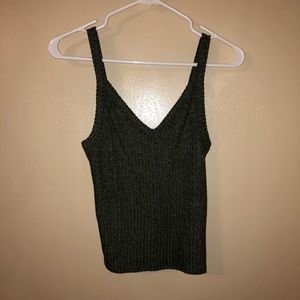 Olive green tank top